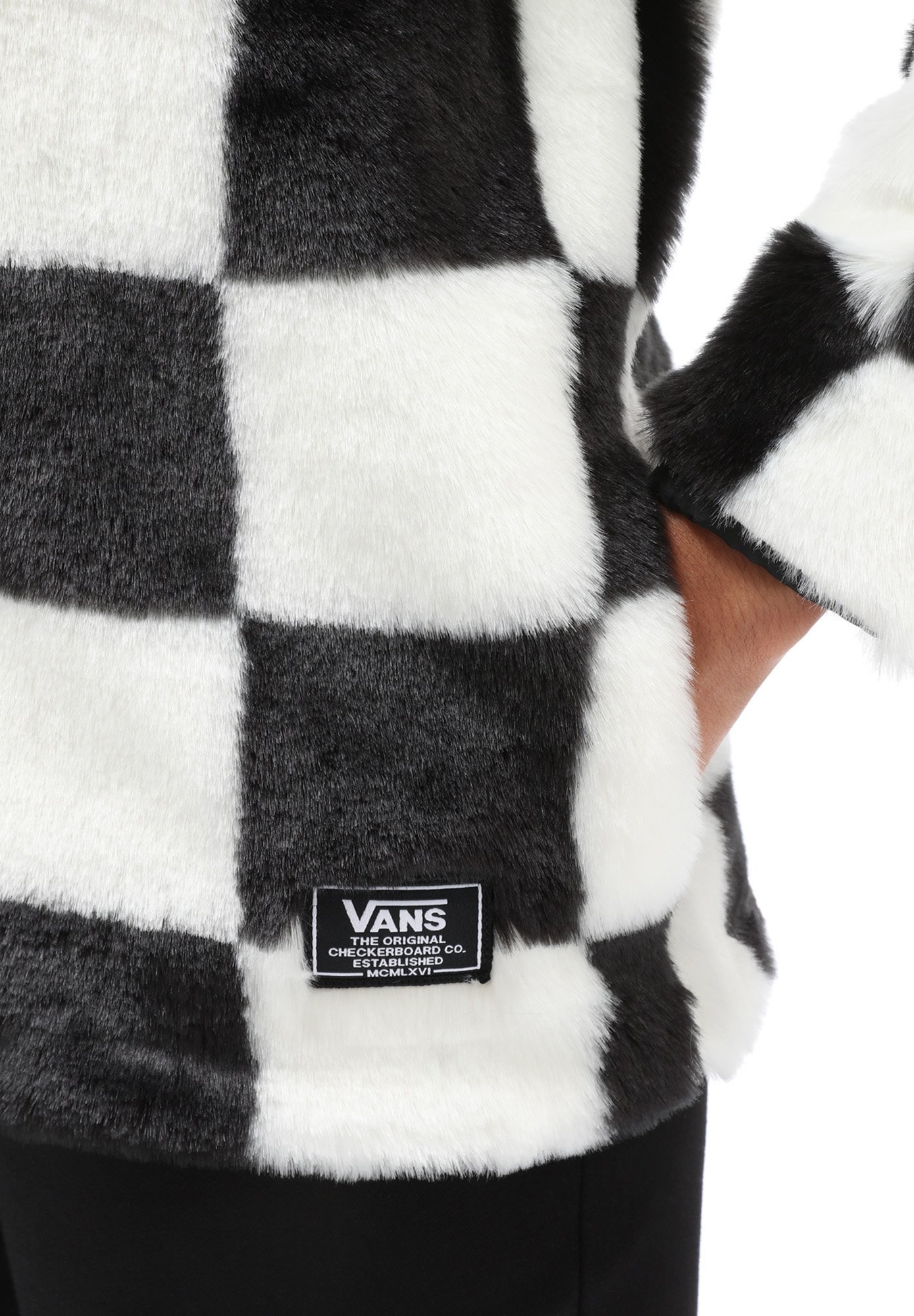 checkerboard vans jacket