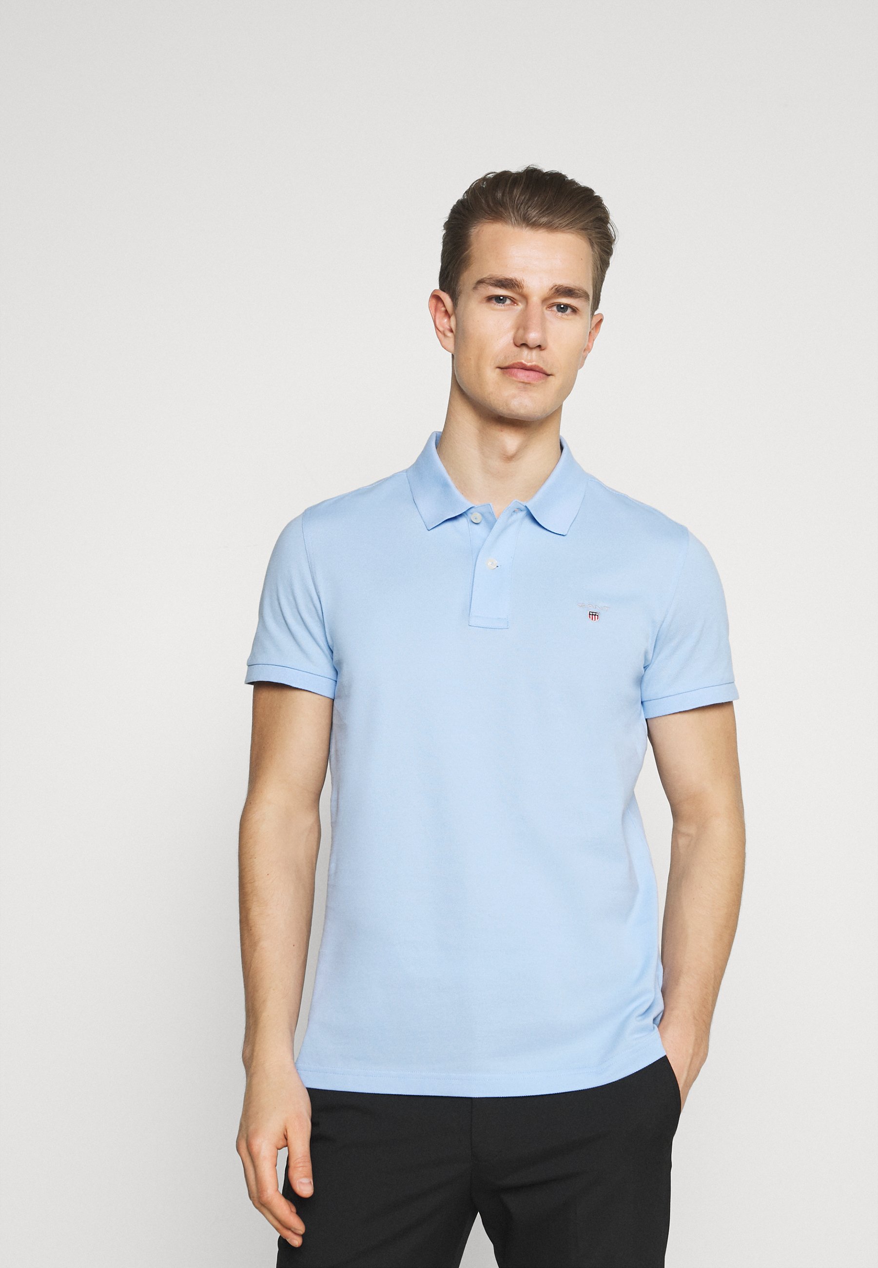 GANT RUGGER - Poloshirt - capri blue/lichtblauw - Zalando.nl