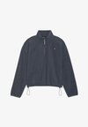 HIGH NECK FLEECE WITH ZIP AND ADJUSTABLE DRAWSTRING WAIST - Vesta od flisa - 103 - dark grey