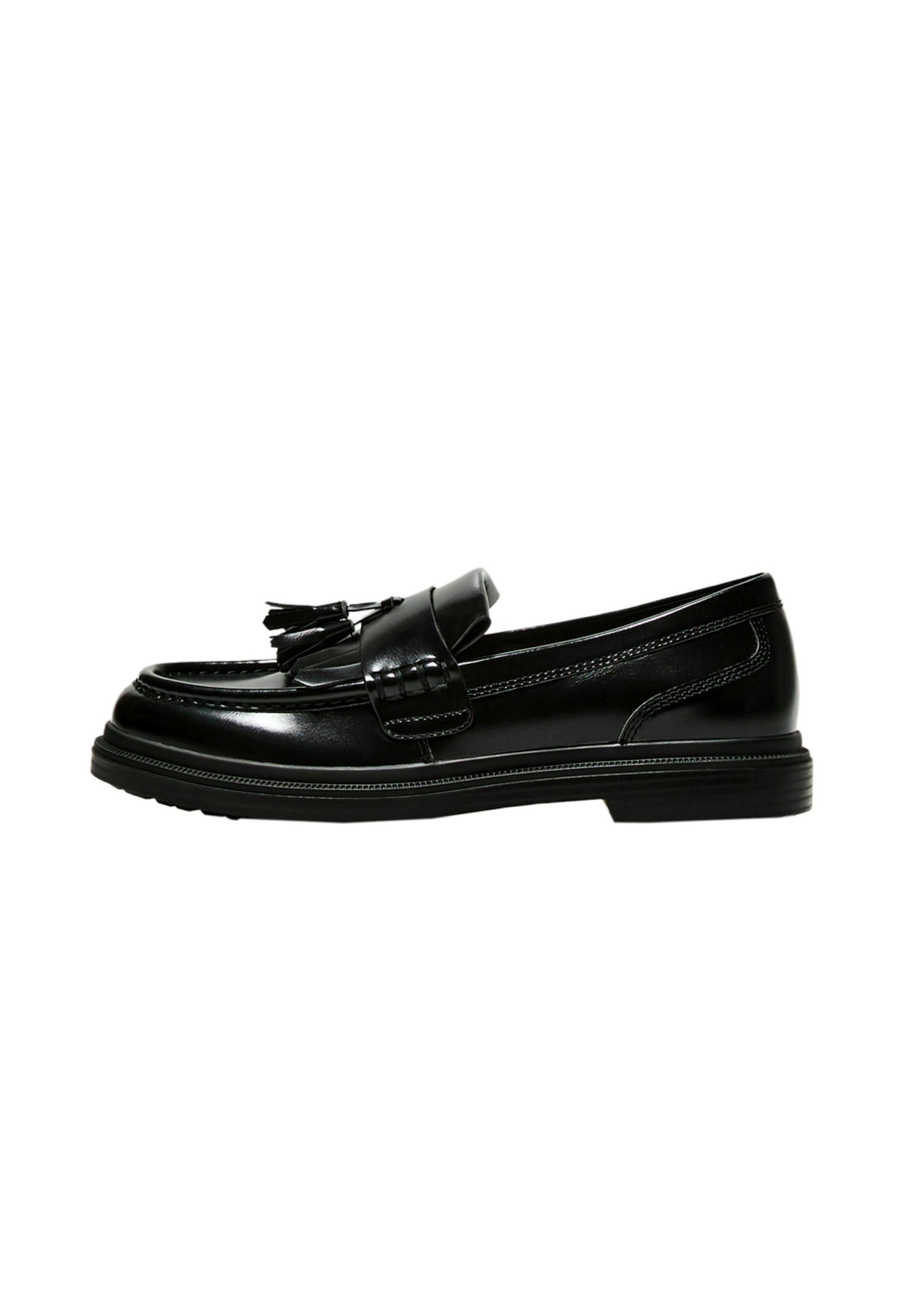 Black loafers