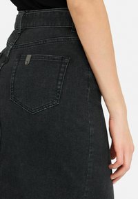 LIU JO WITH BELT - Jupe trapèze - black denim
