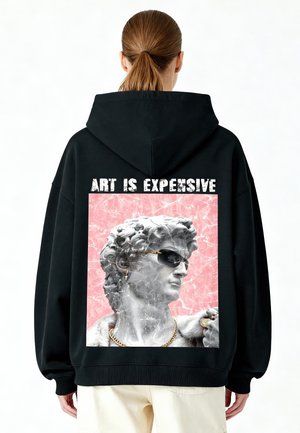 ART IS EXPENSIVE DAVID PRINT HEAVYWEIGHT - Hoodie - black