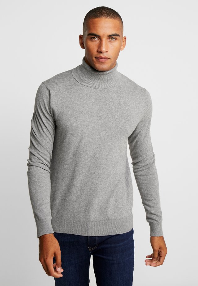 Sweter - mottled light grey
