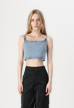 BRALETTE - Blouse - denim light