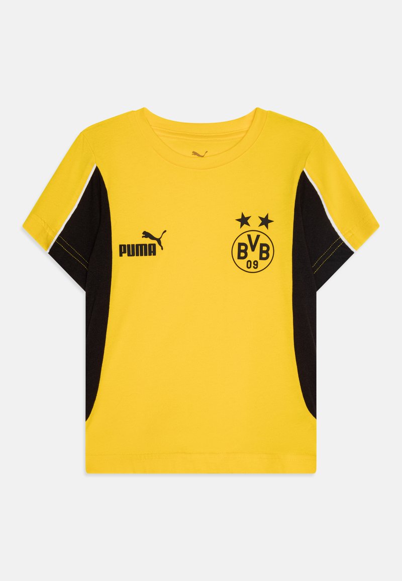 Puma - BVB BORUSSIA DORTMUND ARCHIVE TEE JR UNISEX - Article de supporter d'équipe de club - faster yellow/black, Agrandir
