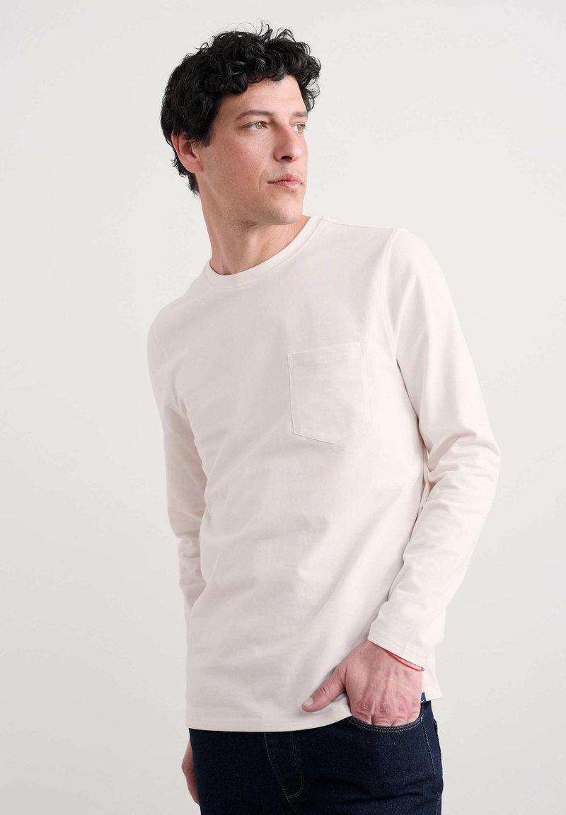Seasalt Cornwall Top dugih rukava - white chalk