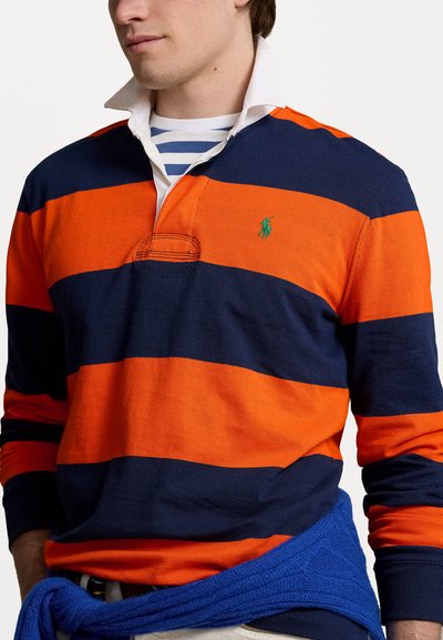 Polo Ralph Lauren THE ICONIC RUGBY SHIRT - Polo krekls - newport navy/sailing orange