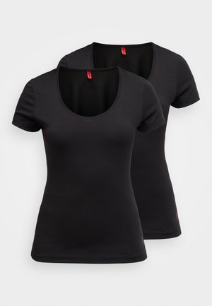 TWIN 2 PACK - Camisola interior - black