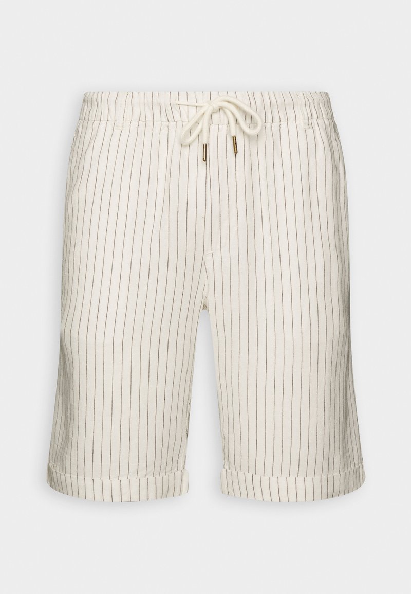 Pier One - LINEN BLEND DRAWCORD SHORTS  - Kratke hlače - off-white, Povećaj