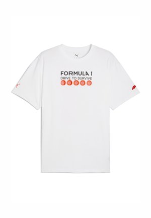 Puma F1 DTS GRAPHIC - Potiskana majica - puma white