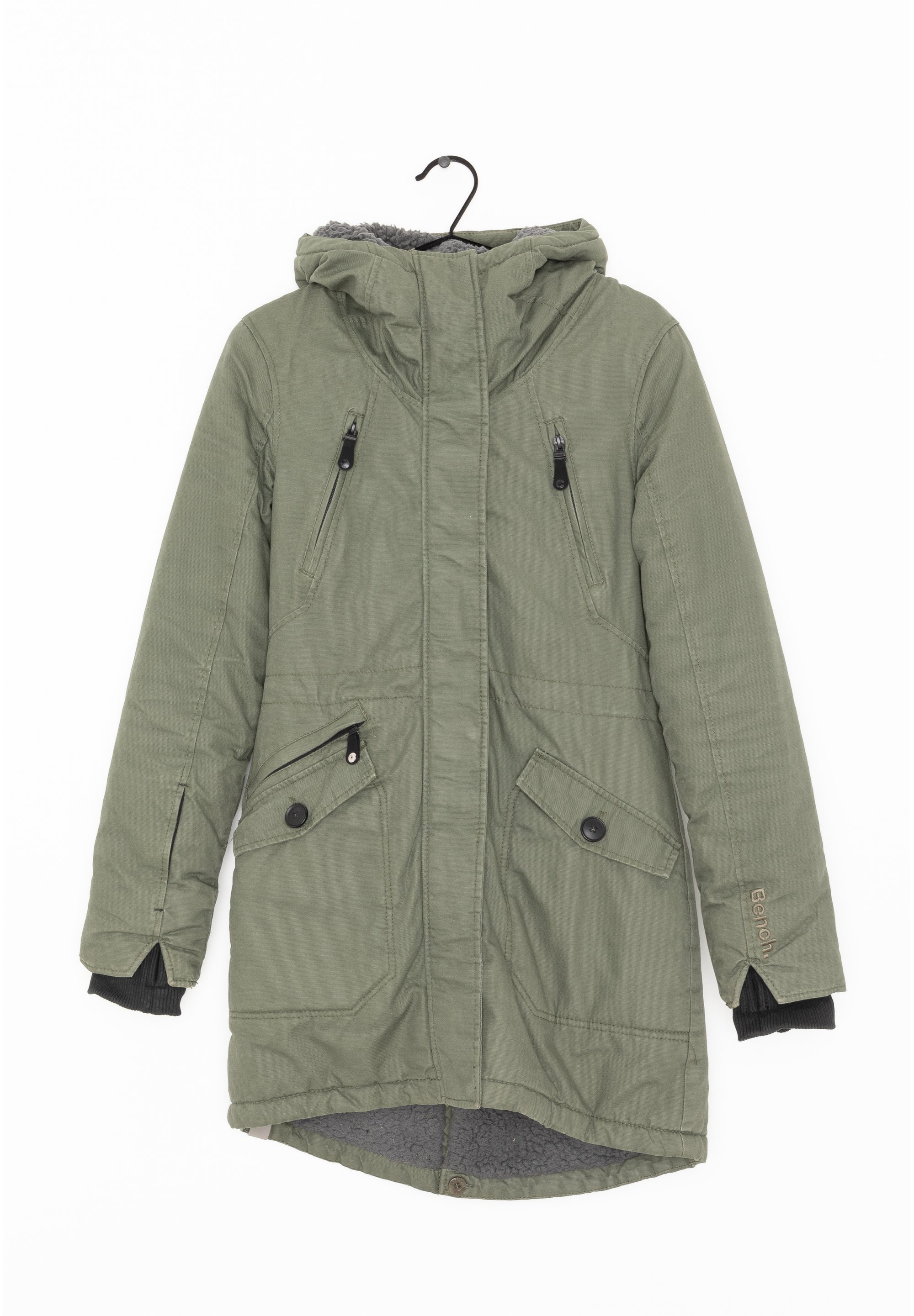 Bench Winter coat green (Pre-owned) Zalando