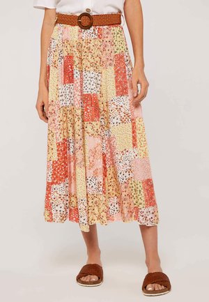 DITSY FUSION CRINKLE - A-line skirt - orange