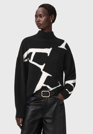 A STAR - Pullover - black/white