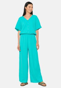 LolaLiza LOOSE WITH PLEATS - Nohavice - blue lagoon