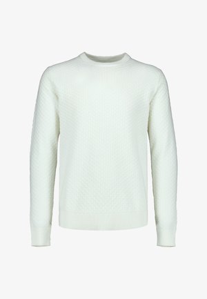 Lindbergh, LINDBERGH STRUCTURE O-NECK KNIT L/S - Maglione - off white