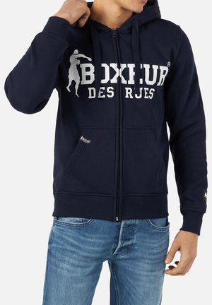 Felpa con zip - navy