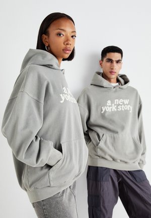 ONSRAIDEN WASHED HOODIE UNISEX - Jersey con capucha - limestone