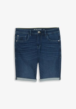 TOM TAILOR, JOSH REGULAR MIT SUPERSTRETCH - Jeans Shorts - used mid stone blue denim