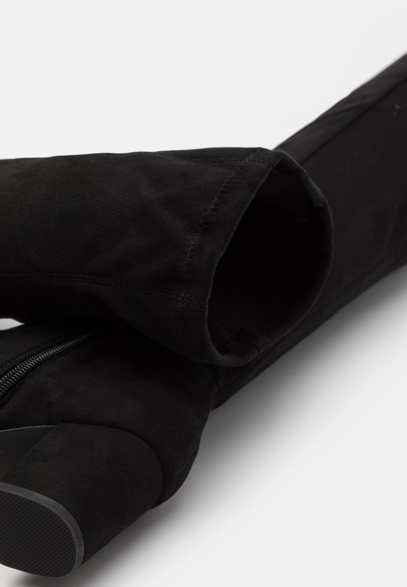 Bottes Cuissardes Minelli En Cuir Noir - Taille 36, Talon Haut, En Très Très Bon état