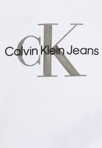 Calvin Klein Jeans MONOGRAM UNISEX - Top s dlouhým rukávem - bright white