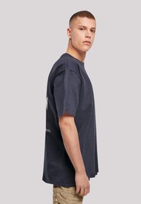 F4NT4STIC OVERSIZED AHOI ANKER KNUT & JAN HAMBURG - T-Shirt print - navy