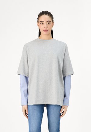 ONLFICO LIFE - Topper langermet - light grey melange