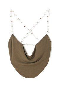 CROP - Felső - dark green
