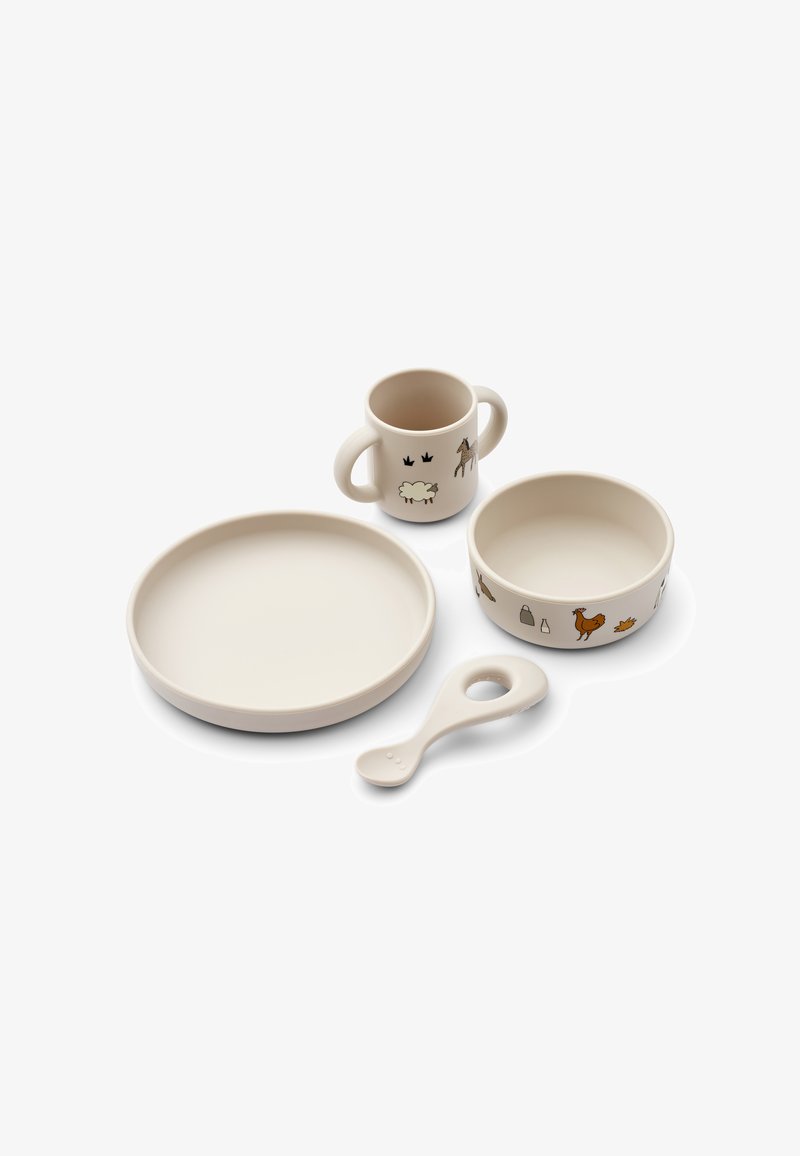 Liewood VIVI PRINTED TABLEWARE SET UNISEX - Gyerek edénykészletek - sandy