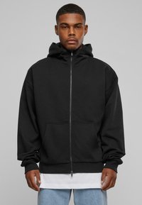 Urban Classics - HIGH NECK ZIP - Mikina so zipsom - black Miniatúrny obrázok 1