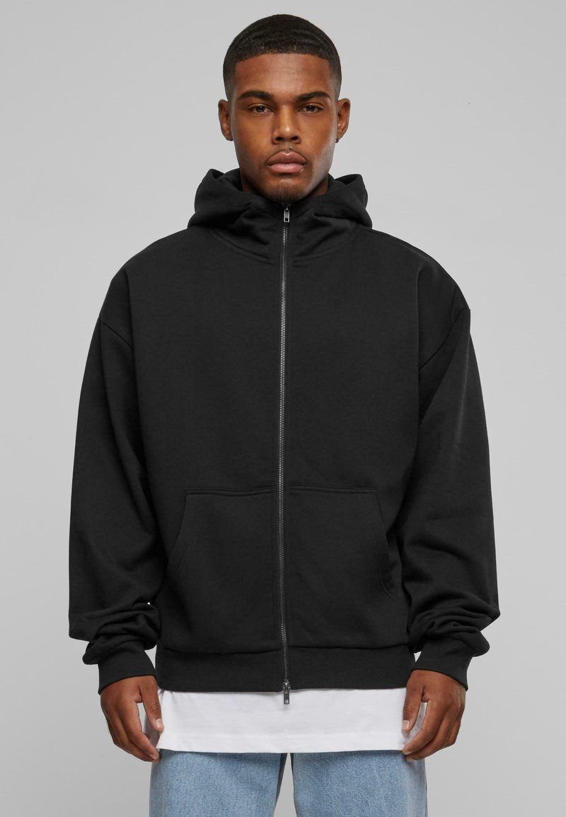 Urban Classics - HIGH NECK ZIP - Jaka ar rāvējslēdzēju - black, Palielināt