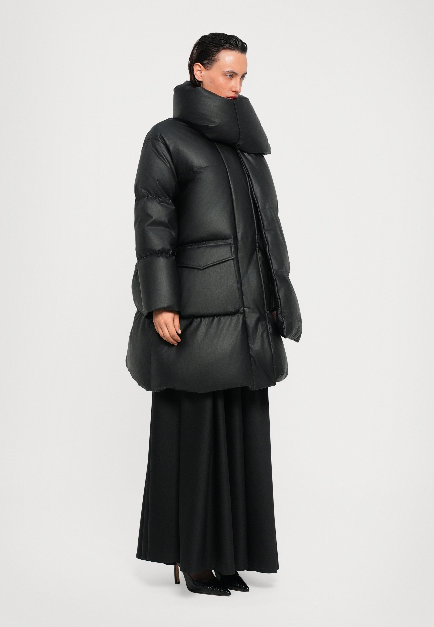 MM6 Maison Margiela COAT - Down coat - black - Zalando.co.uk