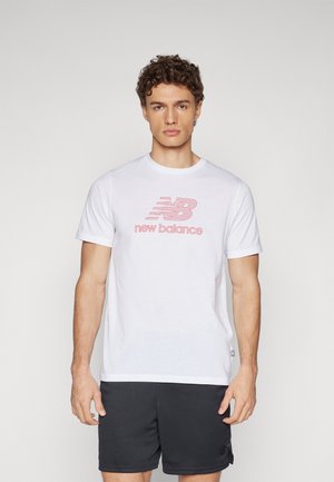 HEATHERTECH LOGO - Print T-shirt - white