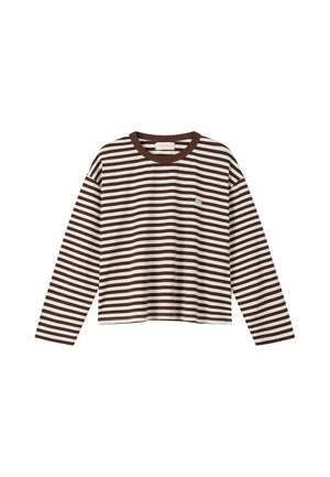 Another Cotton Lab, ANOTHER STRIPE LONGSLEEVE - T-shirt à manches longues - stripe offwhite brown