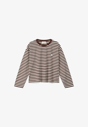 Another Cotton Lab, ANOTHER STRIPE LONGSLEEVE - T-shirt à manches longues - stripe offwhite brown