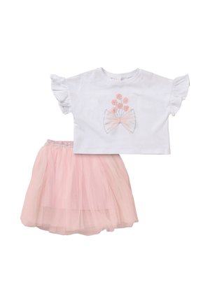 BLUME SET - A-Linien-Rock - weiß-rosa c