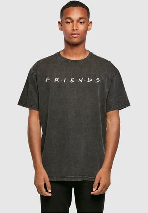 FRIENDS - LOGO ACID WASHED - T-shirt print - black