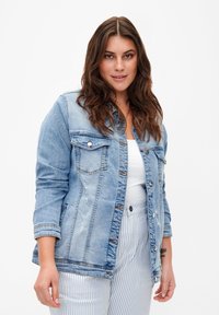 Zizzi Traper jakna - light blue denim