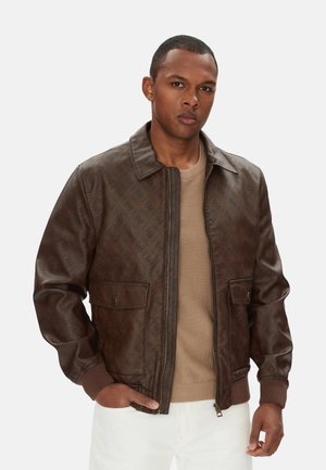 MONOGRAM AVIATOR - Chaquetas bomber - brownie g logo embo