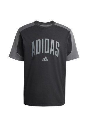 adidas Sportswear, T-SHIRT UNIVERSITAIRE - Triko s potiskem - black gresix