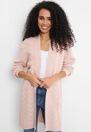 THREADBARE ROZANNA CABLE DETAIL R1 - Kardigan - rosa