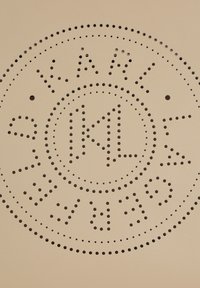 KARL LAGERFELD CIRCLE TOTE PERFORATED - Bevásárlótáska - sand