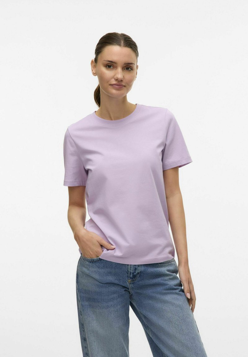 Vero Moda PAULINA - Βασικό μπλουζάκι - orchid bloom