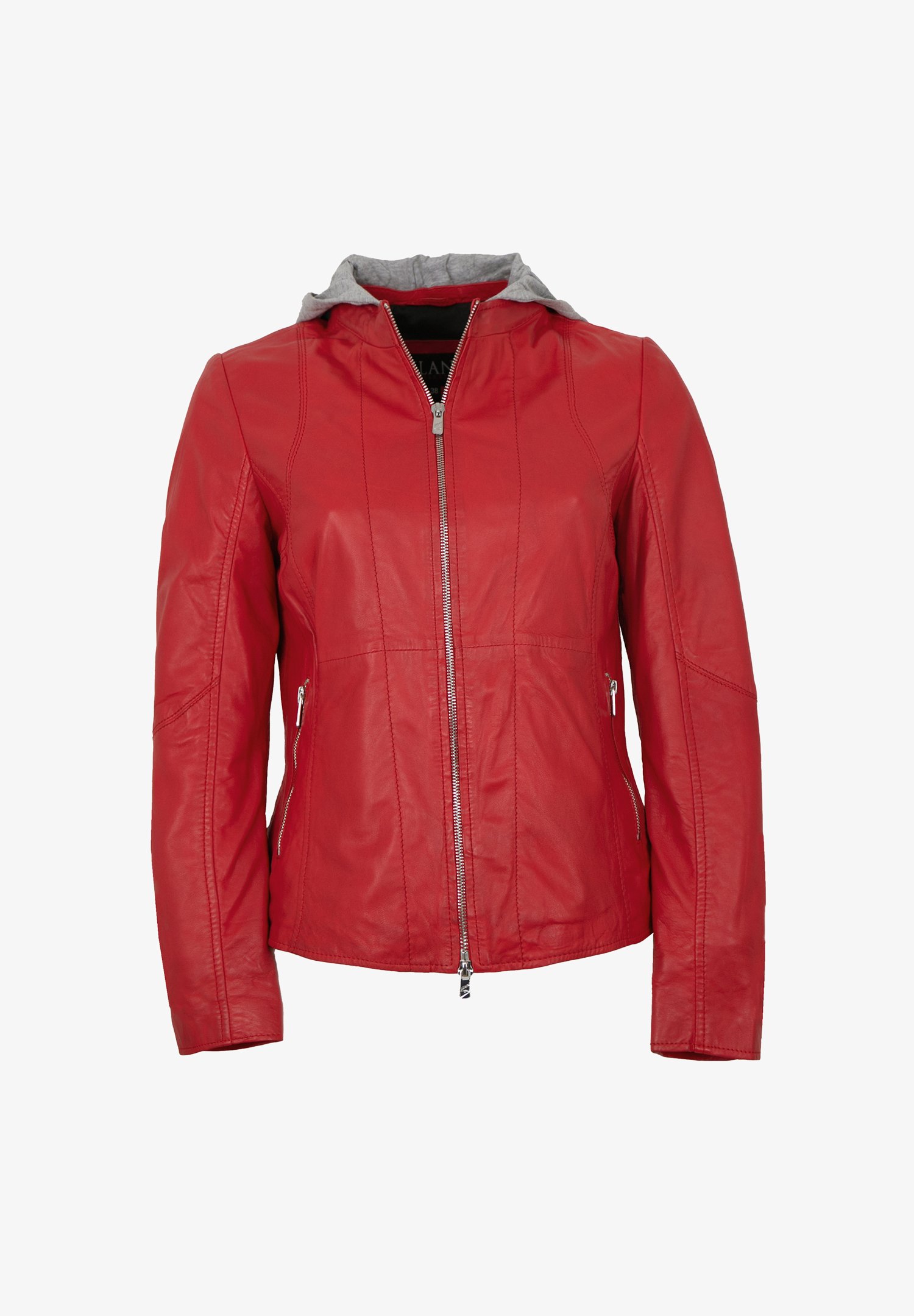 Lederjacken24 Lederjacke rot Zalando - Main Image