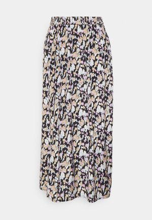 Kaffe OLLI SKIRT - Áčková sukně - black/blue