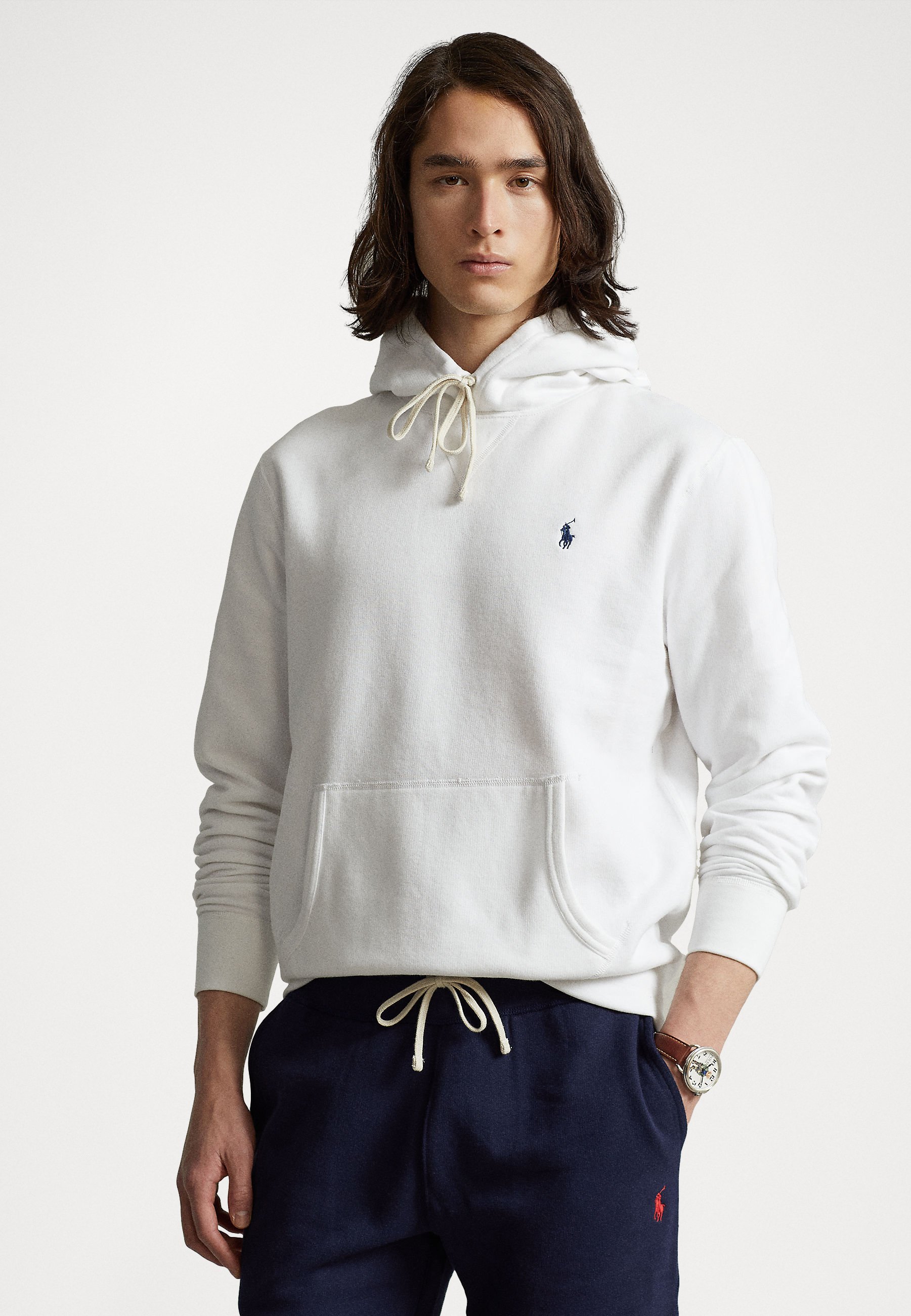 Polo Ralph Lauren HOOD LONG SLEEVE - Sweatshirt - white - Zalando.co.uk