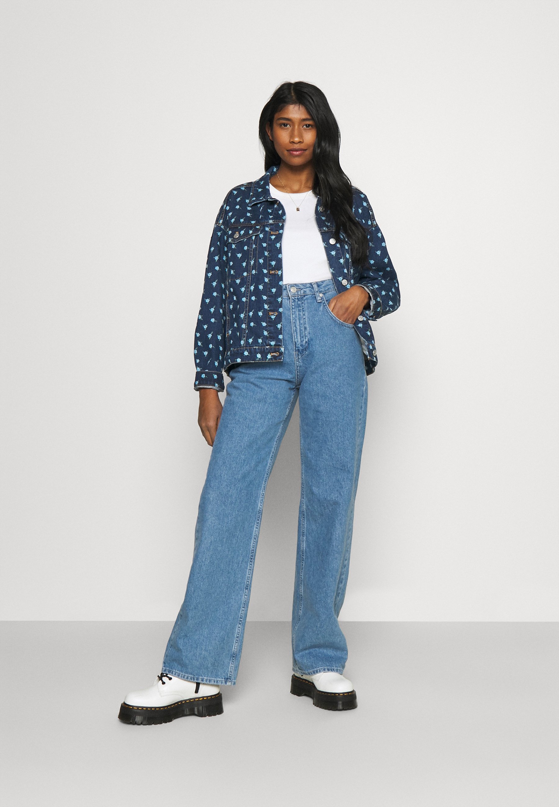 Monki Denim jacket - blue medium/blue 