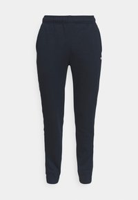 Marina sweatpants i mjukt material, med elastisk midja, ribbade avslutningar och en liten logotyp på övre låret.
