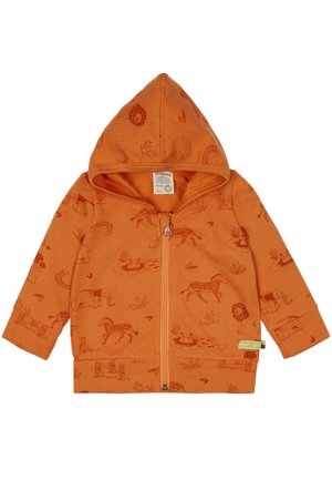 loud + proud MIT KAPUZE - Sweater met rits - orange