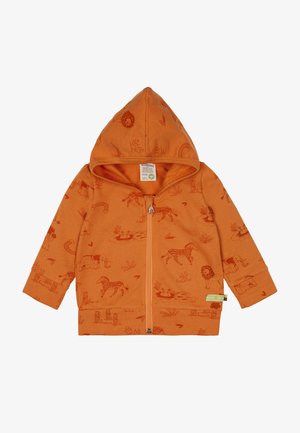 loud + proud MIT KAPUZE - Sweater met rits - orange