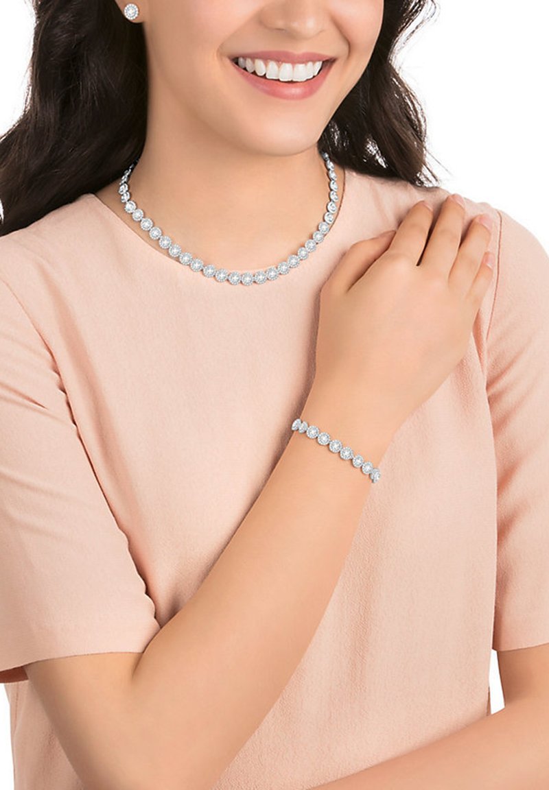 Swarovski UNA ANGELIC ROUND CUT SET Earrings silver-coloured